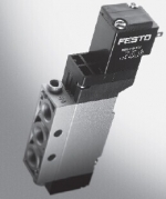 MEH-3/2-1/8-P-B,FESTO机械弹簧复位电磁阀