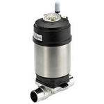 BURKERT气动操作的无死角 T 型阀作用