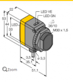 结构简图图尔克传感器BSO600-BT30-ANP6X2