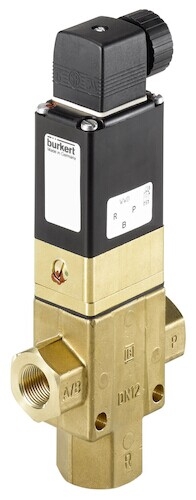 046087；样本说明BURKERT伺服辅助式两位三通活塞电磁阀