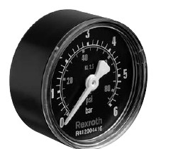 德国原产REXROTH压力表，材质说明ABZMM 100-100BAR/MPA-U/V-G