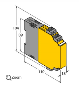 TURCK隔离开关放大器IM1-22EX-R可调输出模式