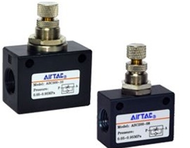 AIRTAC单向节流阀ASC200-08，4V310-10 AC220V