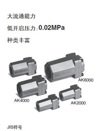 新款SMC单向阀AKB04A-04S，AKH12B-04S乾拓供应