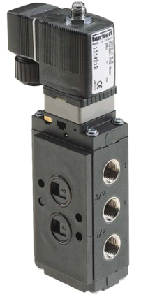 销售burkert气动阀3位5通的，订货号131421