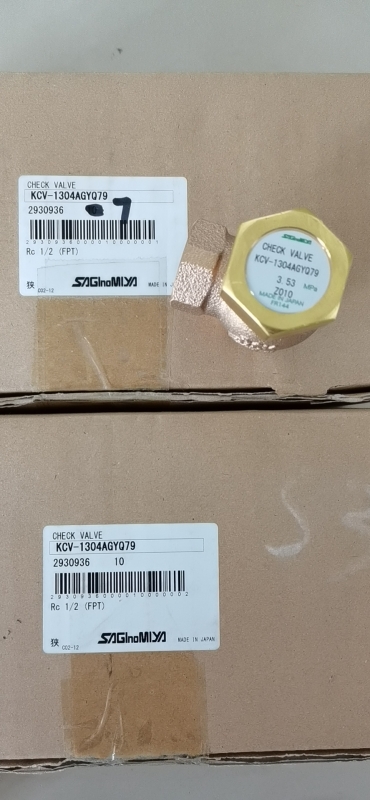 日本SAGINOMIYA鹭宫KCV-1304AGYQ79逆止阀