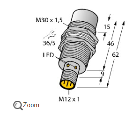 抗磁场干扰NI20U-M30-AN6X图尔克电感式传感器