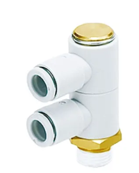 SMC两个单管万向弯头KQ2VD06-02AS新的