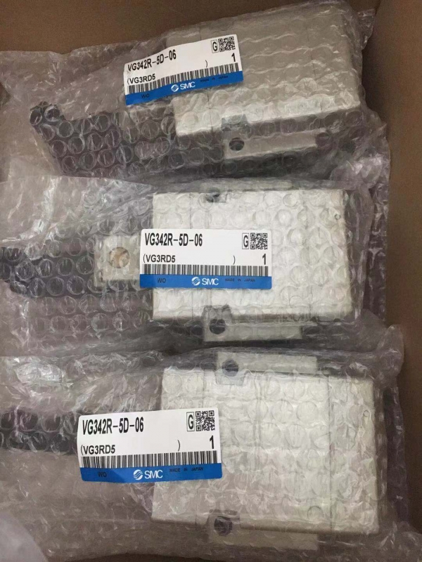 日本SMC3通电磁阀VG342R-5D-06弹性密封  ​