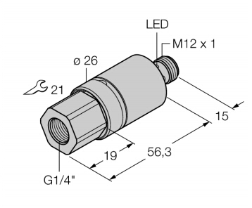 TURCK压力传感器BI10U-CA25-AP6X2-H1141材质说明