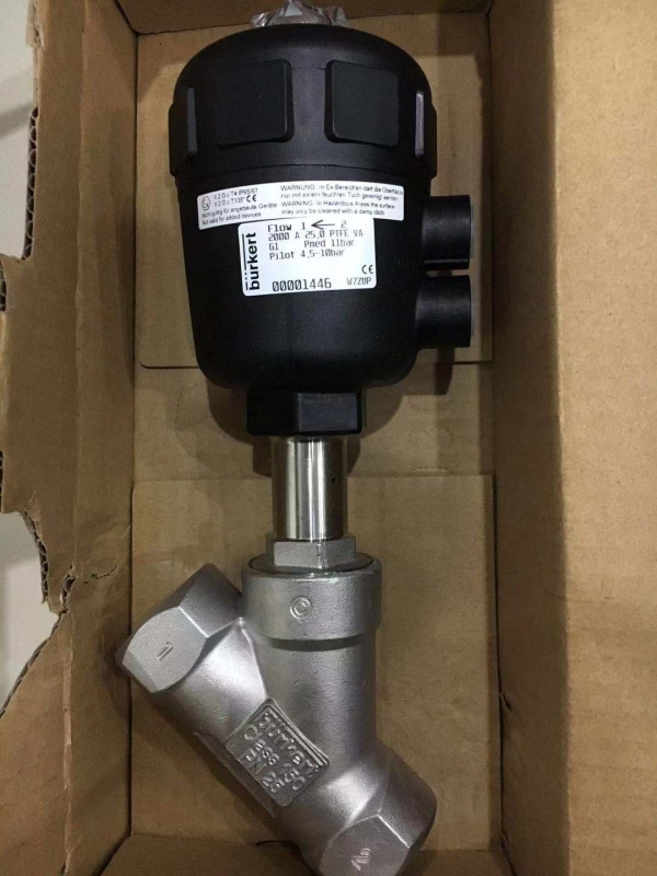 不锈钢气动角座阀德国BURKERT订货号：187684