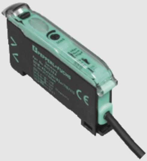 德国倍加福LED光源光纤传感器的操作示范