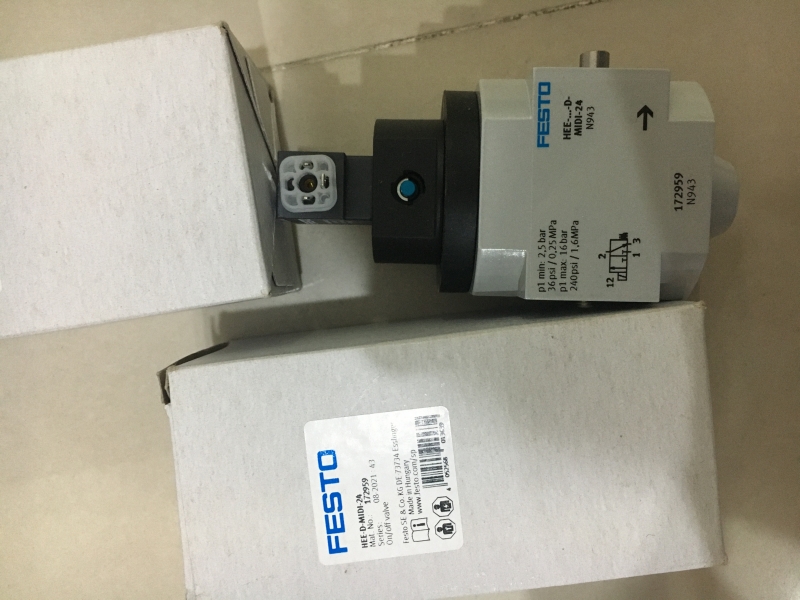 festo电动两位三通阀HEE-D-MIDI-24尺寸图