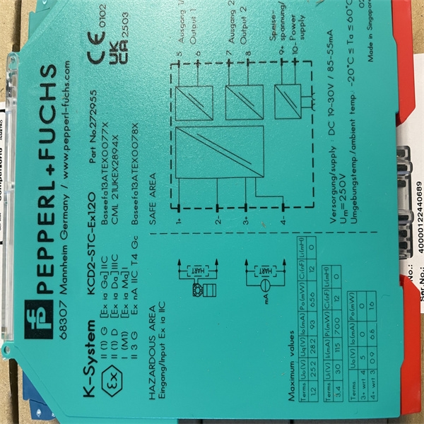 倍加福隔离模块M-LB-2.275TT.D选型参数