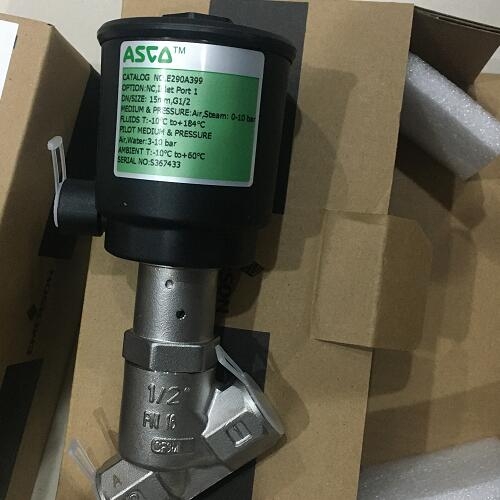 ASCO不锈钢角座阀E290A395参考数据