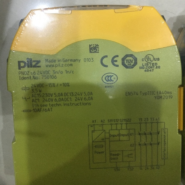 PILZ安全继电器774080规格型号
