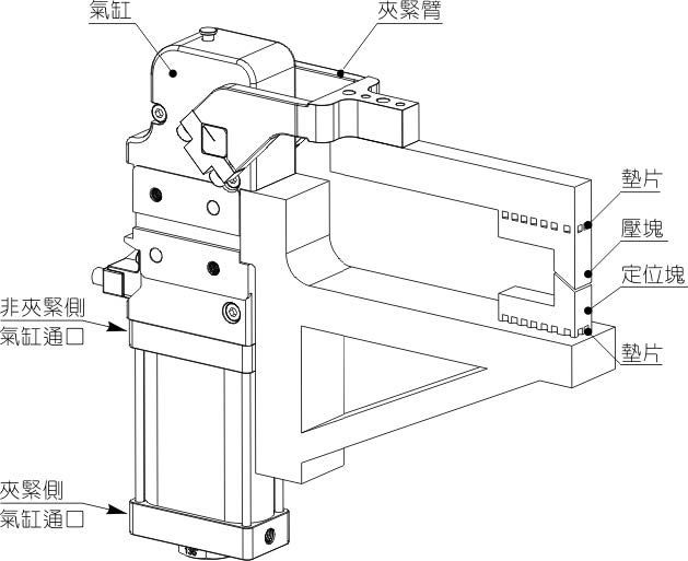 JCK焊接夹紧气缸说明图片